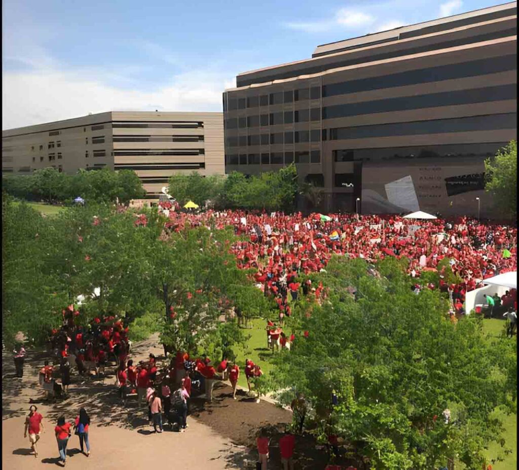 North Carolina Public School Teachers' Rally in Raleigh, NC, on May 2019. Photo by Deborah Butler