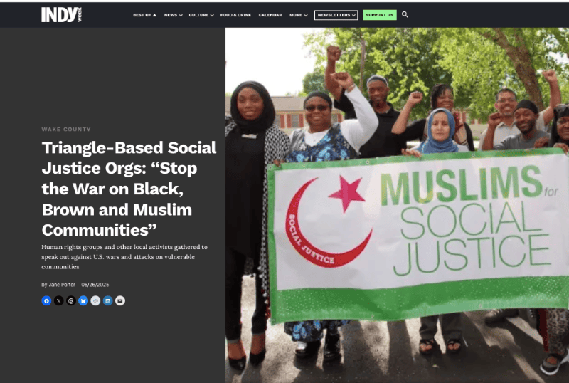 Immigrant rights campaigns of People’s Power Lab and our partner, Muslims for Social Justice, have been covered in the local media. 2025 Immigrant rights campaigns of People’s Power Lab and our partner, Muslims for Social Justice, have been covered in the local media. 2025